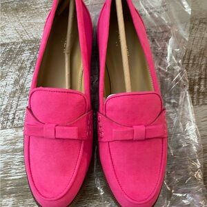 J. Crew Fuchsia Suede Loafers